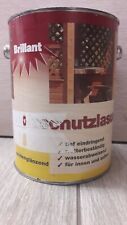 12€/L Brillant Holzschutzlasur 2,5L Holz Carport Zaun Pergola Lasur   (A596)