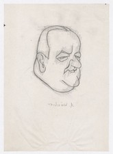 Aribert Wäscher Schauspieler Film cinema Portrait Zeichnung Trautschold 1940