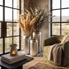 Vase Aluminium Silber