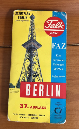 Vintage falk plan - vintage:, stadtplan