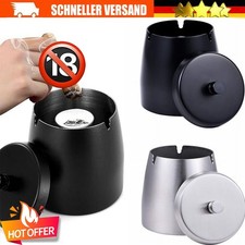 Edelstahl Aschenbecher mit