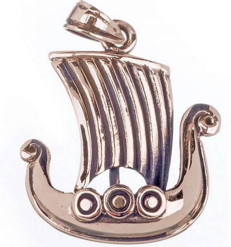 Bronze wikinger drachenboot - bronze,