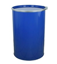 Deckelfass/Metallfass/Stahlfass/Ölfass 200 L, NEU blau/Neuware m.UN-Zulassung