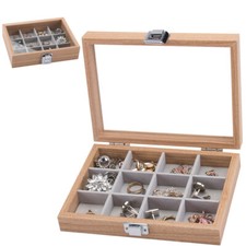 Holz Schmucklade 12 Fächer