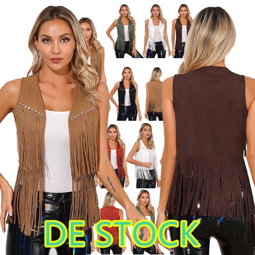 Damen wildleder weste - wildleder, mit