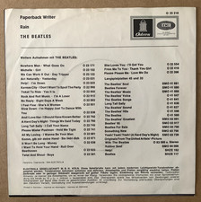 The Beatles: Paperback writer/Rain, Odeon  O 23210, 1966 im Diskographie-Cover