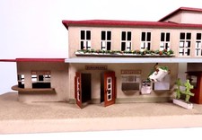 KIBRI, Spur 0, Bahnhof (Metall), Flaches Walmdach, Art. Nr.52/6, Bj.1952,