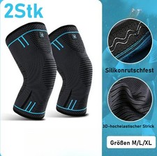 [2er Set] Kniebandage G-Activ Kniestütze Knieschoner Sportbandage Patellabandage