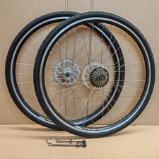 QR 700c 28" Hybrid Fahrrad Scheiben-/Felgenbremse Laufradsatz 6/7/8/9 Gang Kenda 35c/38c/42c