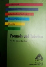 Formeln und Tabellen für die Sekundarstufe 1, Paetec, 1. Auflage, 1994