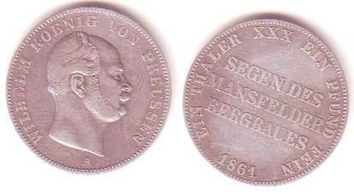Taler silber münze preussen - 1,