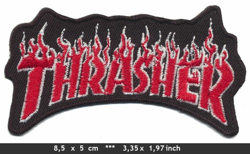 Trasher patch aufnäher - trasher,