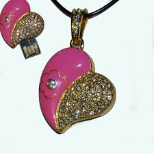 USB Stick 8 GB Herz PINK GOLD