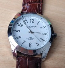 Vintage | Madison New York Armbanduhr | Nie getragen | Braunes Leder