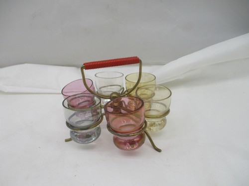 Vintage schnapsglas set 6 - schnapsglas,