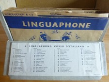 Linguaphone Sprachkurs Italienisch auf Schallplatten, Vintage