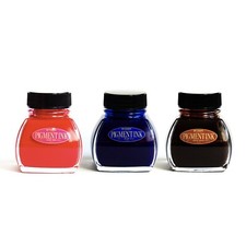 Platinum Pigment Ink | pigmentierte Tinte für Füller | rot / blau / braun | 60ml