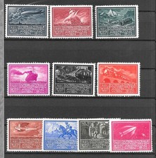 10 GESUCHTE VIGNETTEN PHILATELIE-AUSSTELLUNG WIEN 1933 ÖSTERREICH SIEHE XXL-FOTO