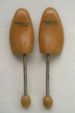 1 Paar alte Schuhspanner aus Holz mit Spiralfeder Größe 2 (37- 38) Damen Vintage