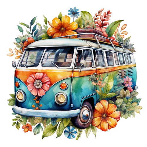Deko bild vintage - deko, hippie