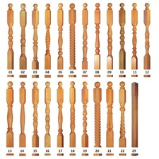 gedrechselte Säulen Holz