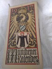 ALT MÜNCHENER KALENDER 1917