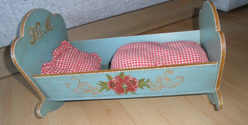 Altes puppenbett puppenwiege - puppenbett,
