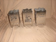 2 windlichter metall -