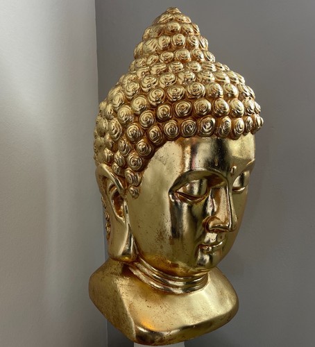 Buddha kopf farbe gold - kopf,