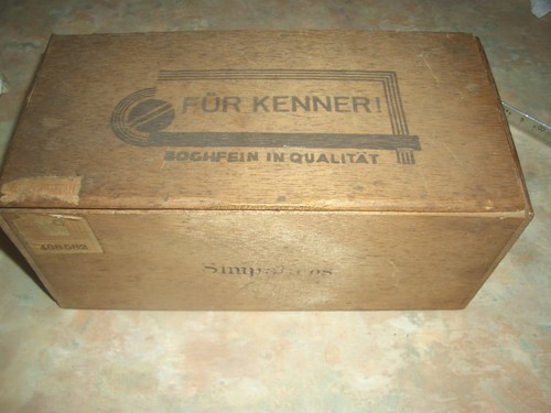 Original zigarren kiste holz - zigarren,