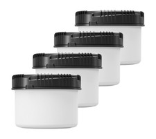 4x 500 ml Vorratsbehälter mit Schraubdeckel, Vorratsdose, Mehldose