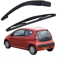 WISCHERARM + SCHEIBENWISCHER SET SATZ HINTEN FÜR PEUGEOT 107 AB BJ 05-