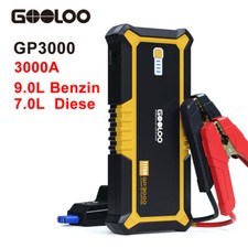 GOOLOO 3000A Peak Car Jump Starter 12V SuperSafe Battery Booster Charger 9L&7L