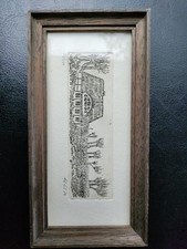 Miniaturbild, Reetdachhaus und Garten, Zeichnung - HA.ES 79