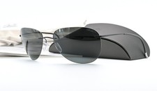 SILHOUETTE Sonnenbrille 8697 75 9040 POL Titan Pilot Schwarz Grau Polarisiert