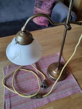 Tischlampe Nachttischlampe Nostalgie Jugendstil Leselampe Glasschirm 45 cm