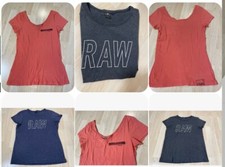G-Star RAW Damen T-Shirts Gr M L XL Kurzarm grau blau Lachs top Sommer 