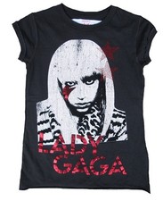AMPLIFIED LADY GAGA Strass Rock Star Vintage Designer ViP WoW T-Shirt S 36/38
