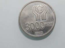 3000 pesos 1977 - 3000, argentina