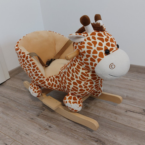 Schaukeltier giraffe plüsch - giraffe,
