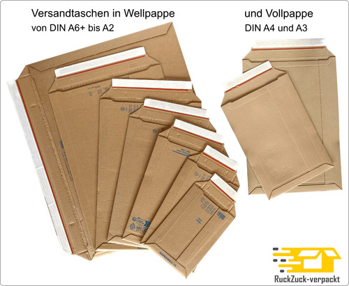 Versandtasche aus wellpappe - versandtasche,