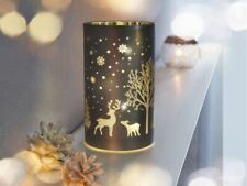 LED Windlicht aus Glas Timer