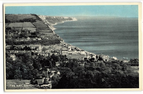 Bay sidmouth luftbild - bay, blau