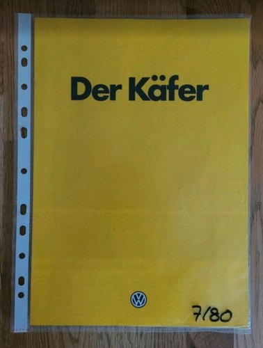 Vintage käfer prospekt - vintage, vw