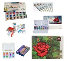 White Nights Aquarellfarben Nevskaya Palitra Pinsel Rotmarder Kolinsky Sable