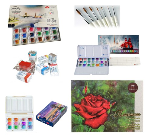 White nights aquarellfarben - nights,