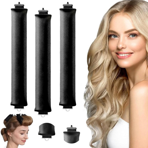 Heatless curls band stück - band, 3