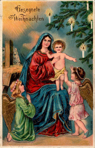 Weihnachten fröhliche - ak,