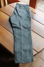 Schöne dt. vintage Motorrad Lederhose - dunkelgrau PGH LEWA Schwerin, H50