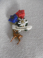 Hutnadeln - Anstecker  alt    Rochusberg - Bergblumen - Bambi